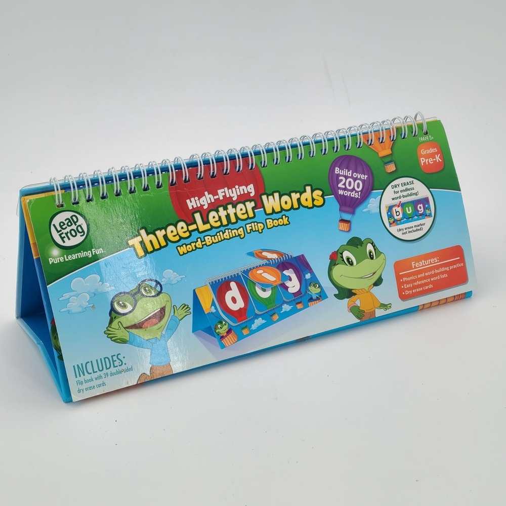 Leap Frog High-Flying Three-Letter Words Flip Book Word-Building 19449/3+ Pre-K